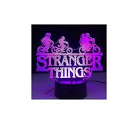 Lámpara de ilusión 3D Stranger Things, lámpara de noche, lámpara de mesa, 16 colores que cambian, decoración