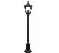 Lámpara De Jardín Exterior Rustica Negra IP44 72cm E27 De Aluminio YILAYA