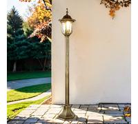 Lámpara De Jardín Rústica De Oro Antiguo E27 IP43 H:1m Iluminación De Terraza