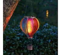 Lámpara De Jardín Solar LED Globo Aerostático Colgante De 45cm Al Aire Libre