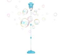 Lámpara de juguete de máquina de burbujas, soplador de burbujas al aire libre, juguete de burbujas de música ligera de 11.0 x 7.4 pulgadas, para de cumpleaños, escuela, parque, vacaciones
