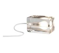 Design House Stockholm Lámpara de mesa Block Lamp cable blanco