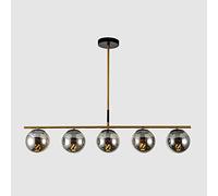 Lámpara de lámpara de techo de bola de vidrio nórdico lámpara colgante de metal moderna para mesa de comedor en casa E27 Viaje de la luz del pasillo de la cocina del pasillo de cocina del techo