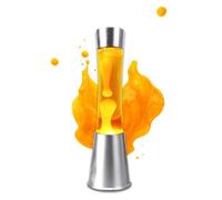 Lampara De Lava Amarilla | Lampara Lava | Lavas Lamp | Lámpara De Lavas Grande 38 Cm | Ideal Para Meditación | Efecto Relajante | Decoración Habitación, Salón, Sala De Estar | Regalo Original