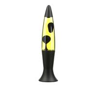 Lámpara De Lava Lila Amarilla Negra 40 Cm Retro ROXY Magma De Mesa Para Sala