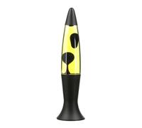 Lámpara de lava negro mate amarillo 40 cm alto Lámpara de mesa diseño retro salón dormitorio ROXY