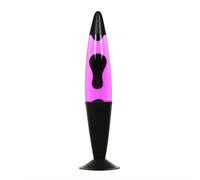 Lámpara de lava negra, morada y rosa, lámpara de mesa de lava, salón, habitación juvenil, sala de fiestas, altura: 42 cm, G9, bombilla incluida, relajante, idea para regalo, lámpara retro, JENNY
