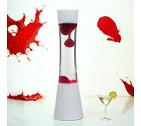 Lámpara de Lava Salón Rosa Blanco MagmalampeR39 G9 39 CM Retro Tischleuchte