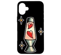 Lámpara de lava x corazones x día de San Valentín Carcasa para iPhone 16 Plus