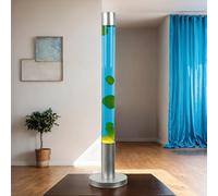 Lámpara de lava XXL, lámpara de lava azul verde, diseño retro, 76 cm, bombilla incluida, G9 50 W con interruptor de cable, idea regalo, salón, lámpara de ambiente
