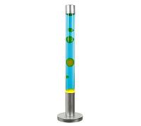 Lámpara de lava XXL, lámpara de lava azul verde, diseño retro, 76 cm, bombilla incluida, G9 50 W con interruptor de cable, idea regalo, salón, lámpara de ambiente