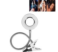 Lámpara de Lectura de Tatuaje, Luz de fría para tatuaje de ceja con puerto de carga USB y clip para extensión de ceja/tatuaje/manicura/pestañas