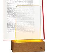 Lámpara de lectura LED inteligente plana, luz inteligente clara de 3 colores, iluminación LED regulable y para cama, para adultos y noche de oficina, noche de viaje