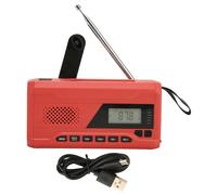 Lámpara de lectura LED portátil de emergencia y supervivencia con batería recargable Power Bank y manivela solar para exploraciones al aire libre