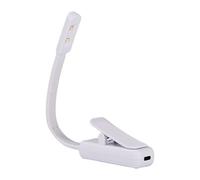 Lámpara de lectura - Luz LED para libros | Luces portátiles recargables con abrazaderas | Cuello Flexible Para Cama Estudio Viajes Camping | Luz nocturna para el cuidado de los ojos | Linterna con cli