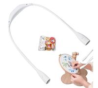 Lámpara De Lectura Para El Cuello, Led Book Light Para Tejer, Recargable Gancho Para Tejer Para La Lectura De Camping En El Dormitorio