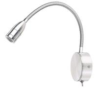 Lámpara de lectura para mesita de noche, lámpara de lectura para dormitorio, LED táctil regulable de 3 W