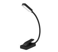 Lámpara de lectura recargable con clip de 9 LED, atenuación continua y 3 modos de protección ocular (blanco frío y cálido), cuello flexible de 360°, indicador, larga duración para leer en la cama nuev