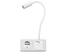 Lámpara de lectura Svetloba blanca 46,5cm enchufe directo