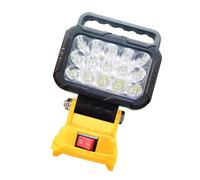 Lámpara De Linterna Con Luz LED Trabajo Para Acampar Alto Brillo 1500LM Con Corte Energía Inteligente Para Baterías Herramientas 14 4 V Y 20V Luz Trabajo Recargable Por USB