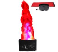 Lámpara de Llama Artificial para Fogata, Lámpara Electrónica Realista con 36 LED y 2 Ventiladores de Alta Velocidad, Control Remoto, Iluminación de Escenario con Parpadeo, para Halloween(1.5m)