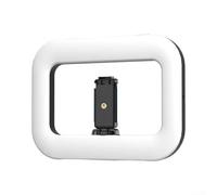 Lámpara de llenado portátil 3 en 1 LED para fotografía de teléfono, selfie, transmisión, panel cuadrado recargable