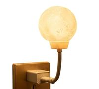 Lámpara De Luna, Luz De Noche Con Forma De Luna Controlada Por Voz, Lámpara De Recargable Enchufable, 3 Modos De Iluminación, Luz De Noche LED Con Forma De Luna Para Escritorio, Alimentada Por USB