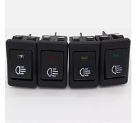 Lámpara de luz antiniebla universal Interruptor basculante LED for automóvil Camión Barco Tablero de instrumentos 12V 35A (Color : Red)(Yellow)
