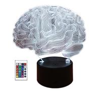 Lámpara De Luz De Cerebelo De Cerebro Humano 3d 7/16 Cambio De Color Touch Led Mesa Usb Regalo Decoración De Juguetes Para Niños Decoraciones Valentín De Navidad Regalo, Decoraciones Navideñas,