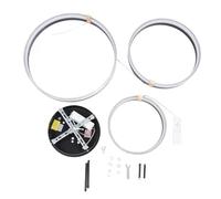 Lámpara de luz de techo moderna Lámpara de montaje de al ras Dimmable 3 anillos con control remoto para sala de estar dormitorio de aleación de aluminio acrílico 4500g