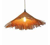Lámpara de luz Lámpara Colgante Hecha a Mano Arte Lámpara de bambú 40W Bambú E26/E27 Edison Tungsteno Barra de luz Pasillo Dormitorio Sala de Estar Balcón Estudio Escalera Luz de Techo (Tamaño: 45