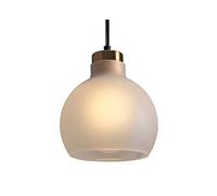 Lámpara de luz Lámpara colgante LED Lámpara nórdica de vidrio de una sola cabeza Lámpara dorada Lámparas de araña modernas Lámpara de techo Luz de barra simple Mesa de comedor Lámpara colgante Lámpara