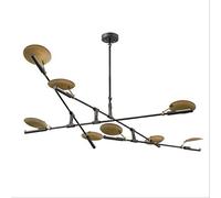 Lámpara de luz Lámpara LED, lámpara Colgante Decorativa posmoderna de 8 Cabezas de Mariposa voladora Dorada, Luces Colgantes Creativas para Comedor, Sala de Estar y Sala de muestras