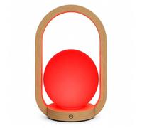 Lámpara de Luz Roja Circadiana 600nm - Sin Flicker, sin EMF, Portátil e Intensidad Regulable - Iluminación Roja Minimalista para un Ambiente Cálido, Sin Luz Azul - Materiales Premium. (Camp)