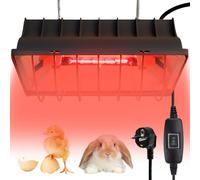 Lámpara de luz roja de 175 W, para gallinero, con cable de 1,8 metros, lámpara de calor para pollitos con interruptor, lámpara de calor para pollitos