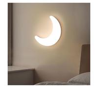Lámpara De Media Luna Regulable Lámpara De Pared For Habitación De Niños Aplique De Pared De Luna Blanca Moderna For Dormitorio, Lámpara De Montaje En Pared LED Moderna De 20 W Lámpara(Dimmable)