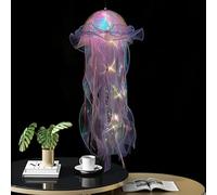 Lámpara de medusas, luz nocturna flotante colorida con 16 luces LED que cambian de color, alimentada por USB, decoración de habitación fascinante para dormitorio, fiesta, meditación e iluminación de