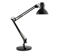 Lámpara de mesa Alba ARCHI N Acero Negro Regulable para oficina