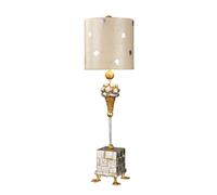 Lámpara de Mesa Amin Lámina de Plata H: 102cm Ø23cm Diseño Moderno Suelo Salón