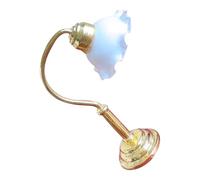 Lámpara de mesa blanca para dormitorio, modelo de muebles en miniatura, accesorio de casa de muñecas, iluminación realista, juego de juguete 1:12, casas de muñecas no iluminadas, lámpara de mesita de