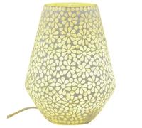 Lámpara de mesa Boho Fikus motivo 1 hecha a mano de cristal mosaico decoración
