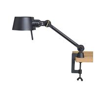 Lámpara de Mesa Bolt Corta de Un Brazo con Clip , Color Negro Ahumado.