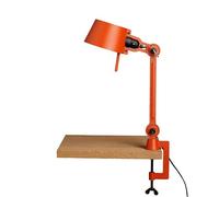 Lámpara de Mesa Bolt Corta de Un Brazo con Clip , Naranja Llamativo.