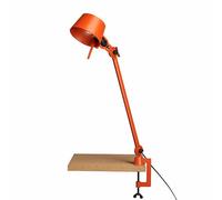 Lámpara de Mesa Bolt de Un Brazo con Clip, Naranja Brillante.