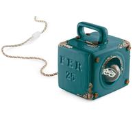 Lámpara de Mesa Cerámica Pequeño H:20CM Hecho a Mano Petróleo Shabby E27