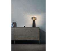 Mantra Iluminación. Modelo FARO. Lámpara de sobremesa fabricado en cristal acabado en color negro