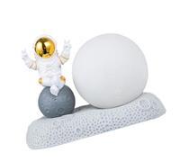 Lámpara de mesa con luces nocturnas de astronautas creativos, adorno de escritorio que proporciona una iluminación suave para decoración de astronautas
