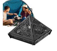 Lámpara de Mesa con luz Nocturna, Quemador de Incienso Retro, Soporte Plegable de Acero Inoxidable 304 Resistente al Calor para jardín, Patio, casa o jardín.