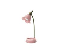 Lámpara de mesa creativa con forma de flor, lámpara de noche para niños, recargable, LED, protección