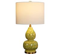 Lámpara de Mesa de cerámica con Cambio de Horno de 56 * 30 cm, Creativa lámpara de Mesa China de Calabaza, lámpara de Escritorio de cerámica de Estilo Chino, lámpara de Lectura Decorativa de Oficina